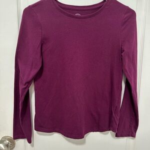 Wonder Nation Maroon Long Sleeve Shirt